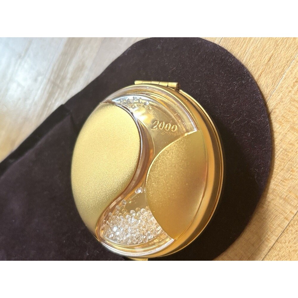 Vintage Estée Lauder Y2K 2000 Gold Lucidity Transparent 06 Mirror Compact Unused - Picture 2 of 8